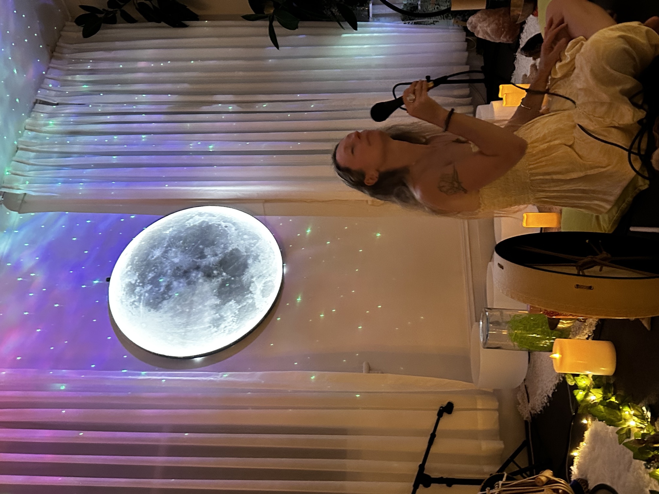 Giada Lovelight offering vocal healing at Mystic Wellness